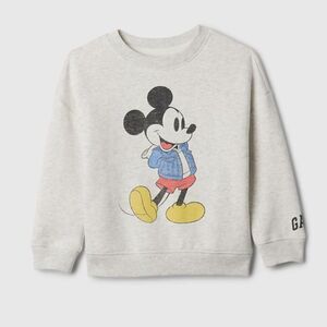 Gap × Disney Baby & Toddler VintageSoft Sweatshirt - 4T - Mickey Mouse